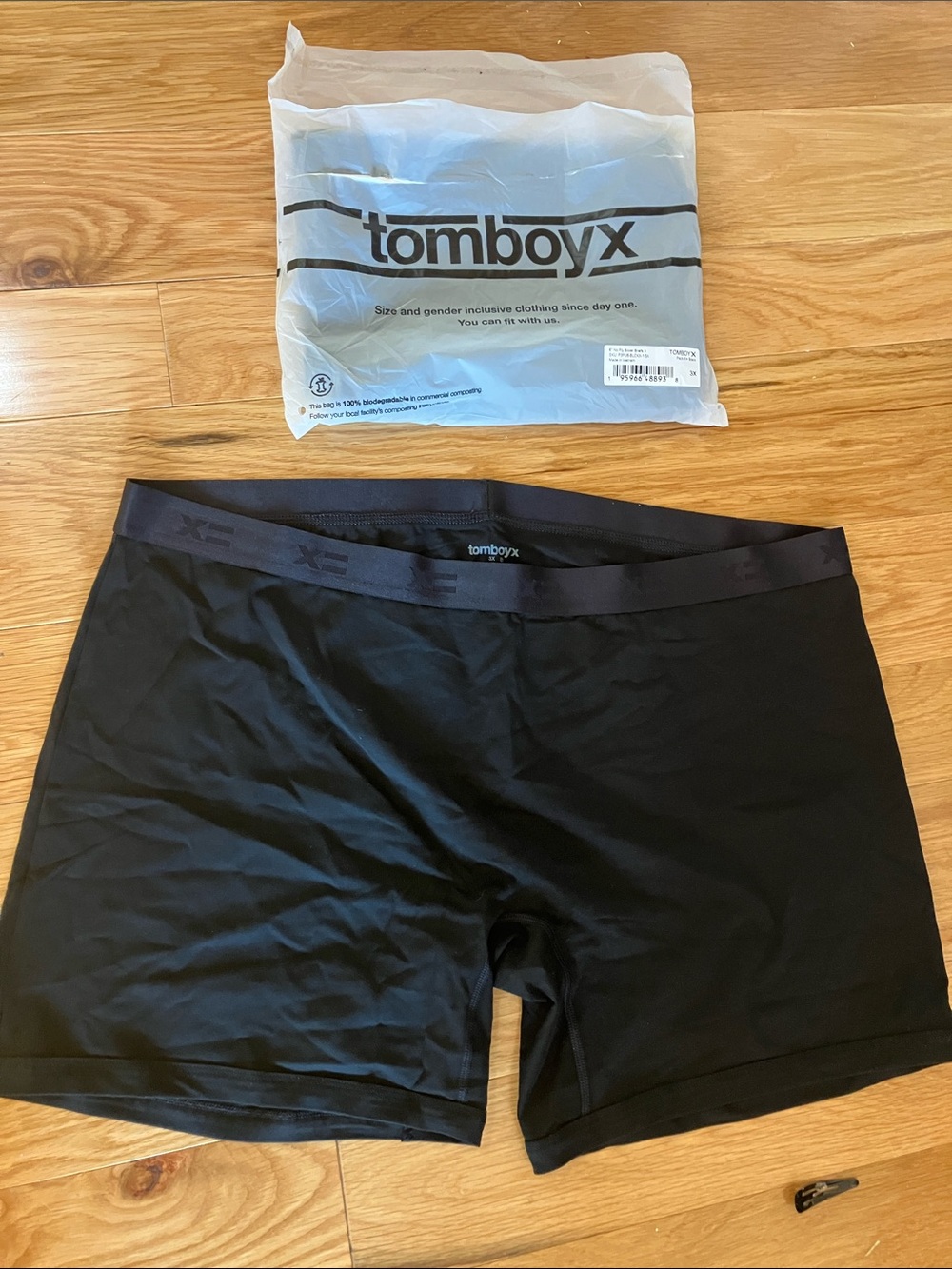TomboyX  unisex 6” inseam no-fly boxer briefs 3X